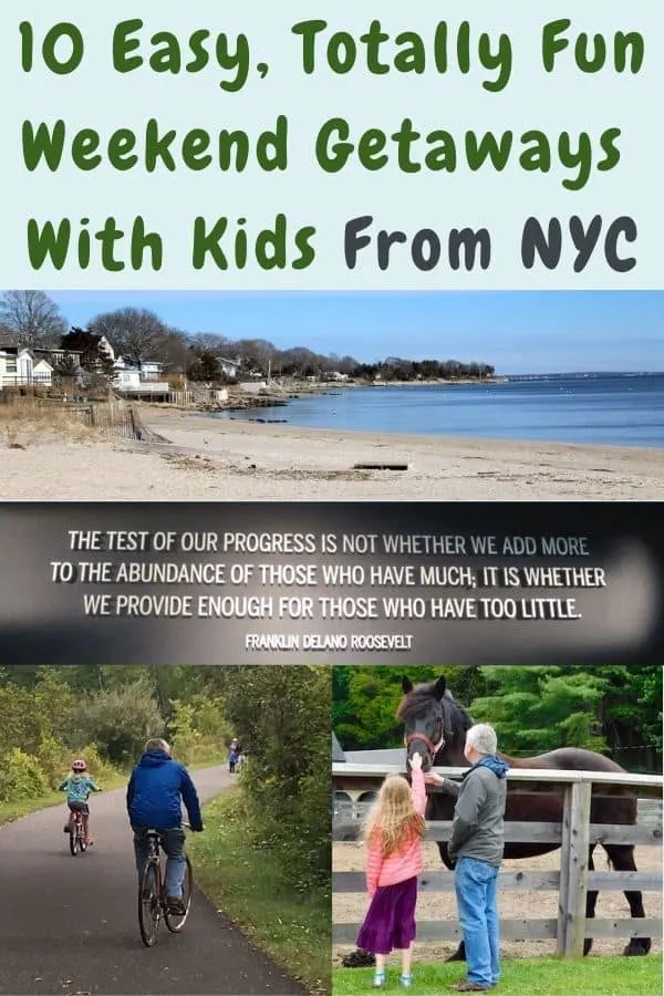 10 places to go to get out of new york city with kids. city, beach and mountains breaks within a few hours' drive. #weekend #getaway #family #kids #ideas #list #plan #nyc #eastcoast