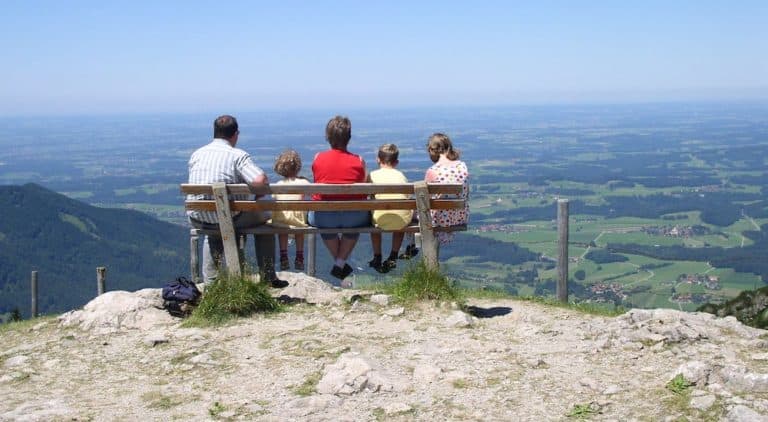 Outdoor vacations provides a safe and easy way to vacation with your family. Social distancing is easy on a montain top.