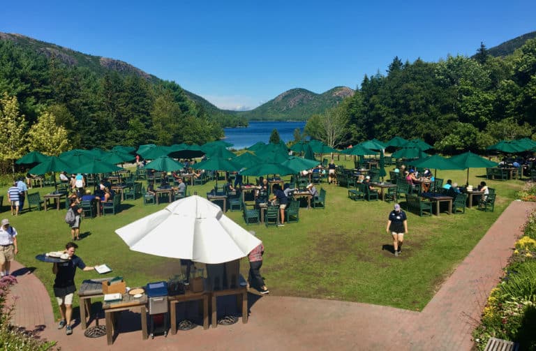 Jordan pond lawn