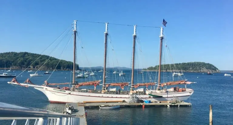 the margaret todd sloop takes visitors to acadia national park on range-guided tours of the main coast