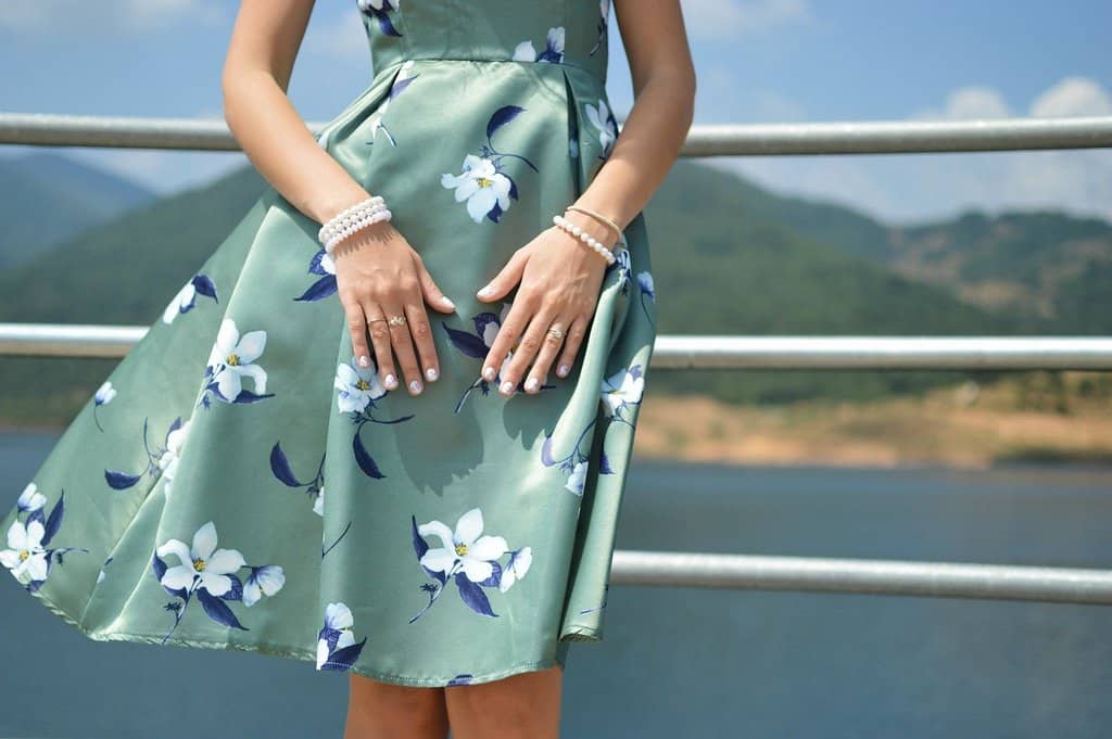 clothes like this breezy dress are ideal to pack for summer vacation.