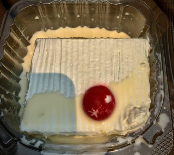 Tres leches cake from its namesake cafe on orchard street is moist and very sweet.
