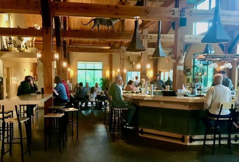 the von trapp bierhall in vermont is open, modern and traditional austrian all at once. 
