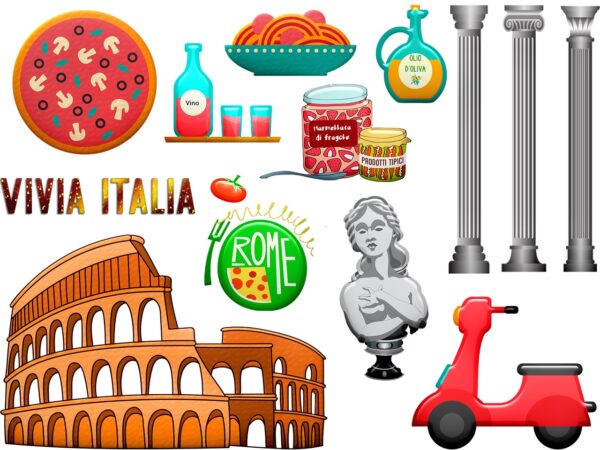 Travel to italy even if you're on a staycation with a fun italian theme night.