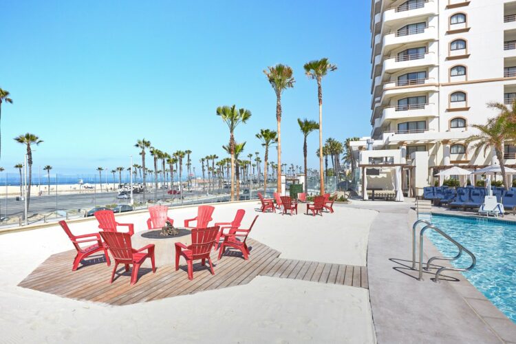 Beach-front hotels like the hilton in huntington beach make southern california a surprisingly good destination for a family resort vacation.