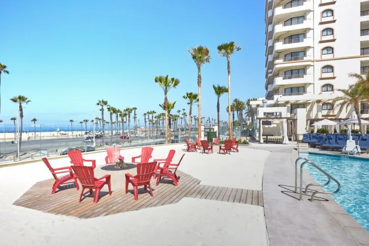 beach-front hotels like the hilton in huntington beach make southern california a surprisingly good destination for a family resort vacation.