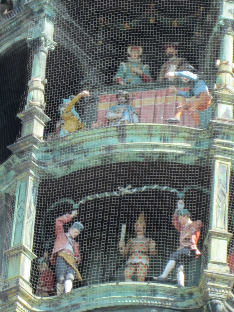 Munich glockenspiel closeup