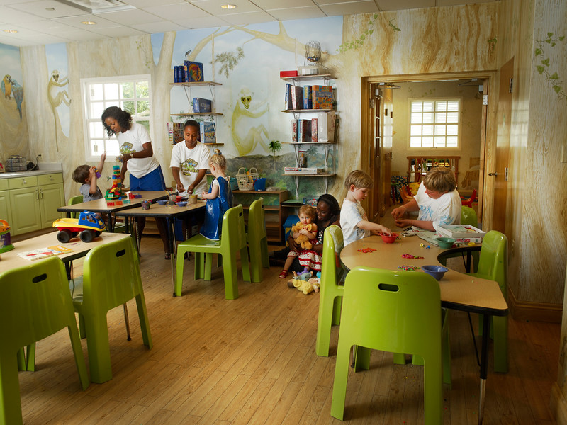 Sandy lane in barbados allows kids 3 and up to play in its treehouse club.