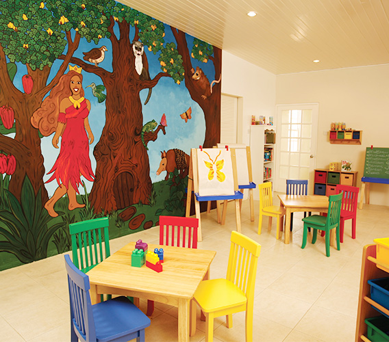 spice island beach resort has a colorful kids activity center called the nutmeg pod for kids ages 3 to 12.