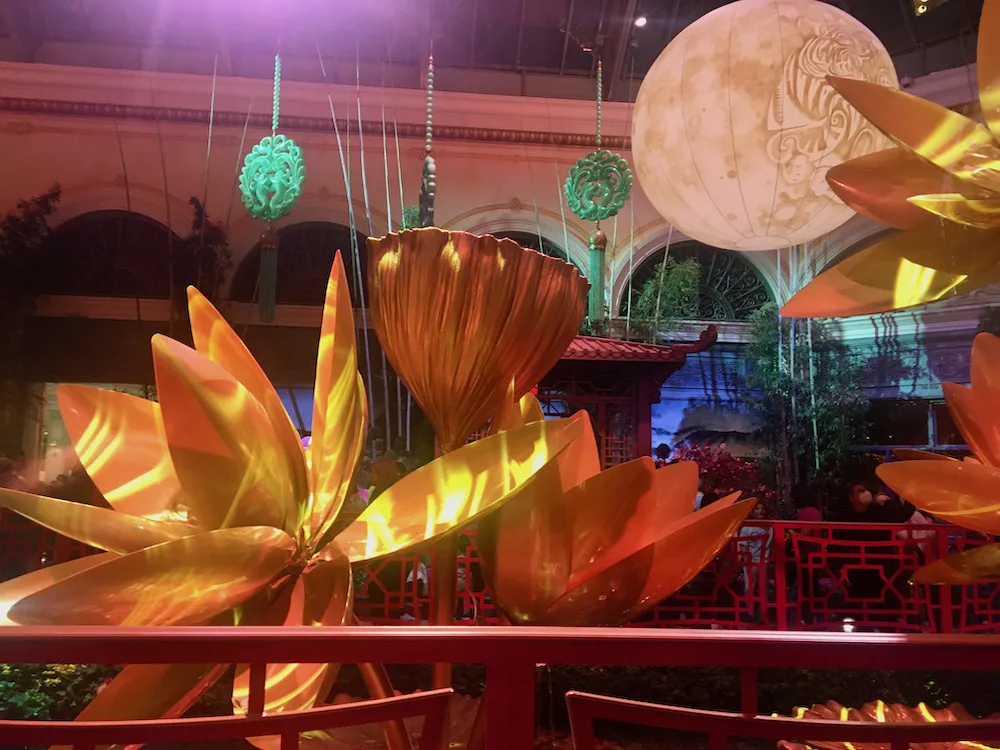 my teen loved the lunar new year installations at the bellagio hotel in las vegas