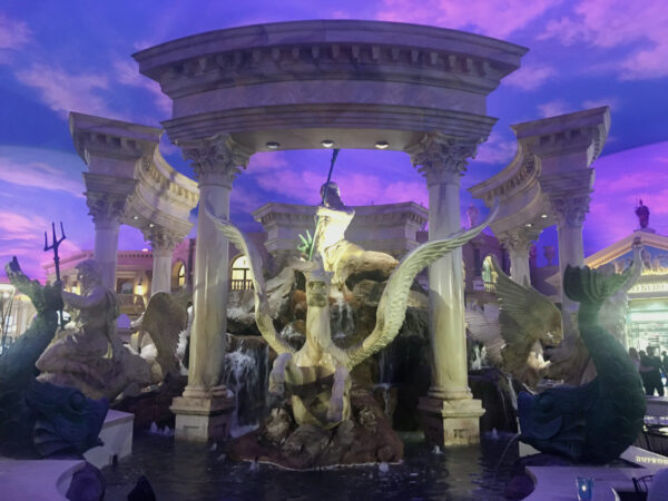 The fountainof the gods in the forum shops at caesar's palace in las vegas