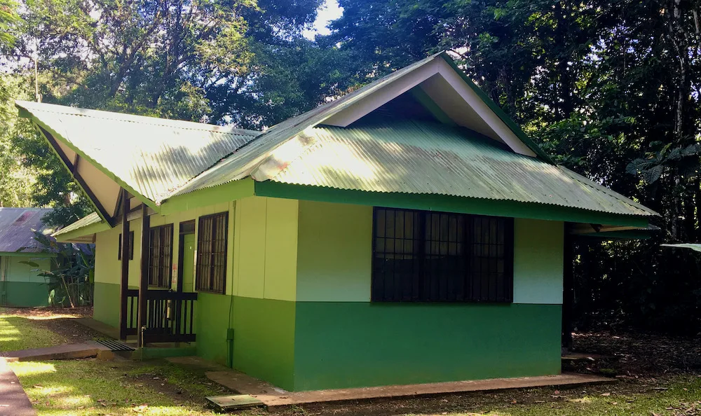the cabins at la selva biological research station are basic but give you access to amazing wildlife, forest and experts.