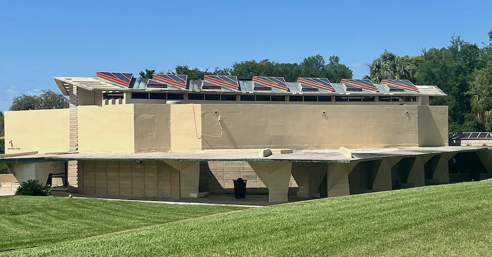 Plan This Florida 4-Day Road Trip: Tampa-Orlando-Cape Canaveral One of the frank lloyd wright buildings at florida state college, distinct beccause of its cement construction and horizontal lines.