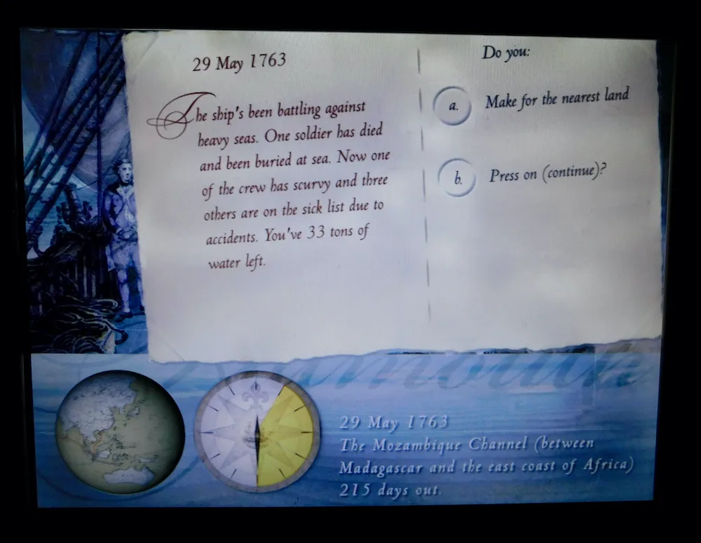 at the london museum, docklands you can take a quiz testing your ability to captain an 18th century trade ship.