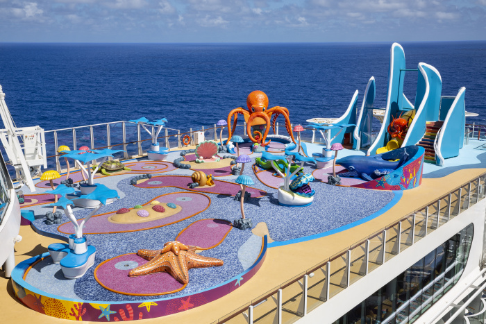 Feature like this new ocean-themed play space make it hard to save money while booking a cruise on a new ship