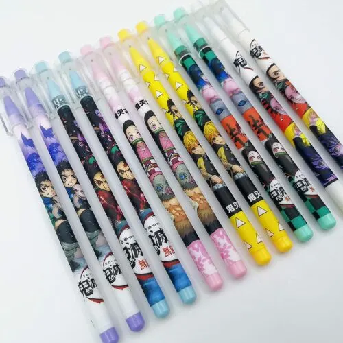anime fans will love going back to school with these colorfulgel pens.