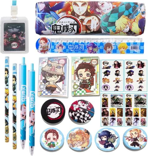 This set of school supplies makes shopping easy and will make your anime fan glad to go back to school.