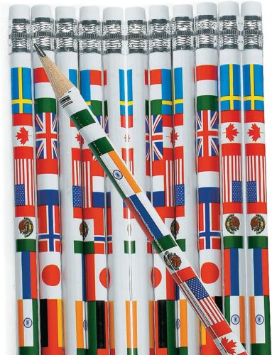 19 Useful School Supplies Inspired By Cultures From Around The World The Multicultural Pencils Celebrate The Flags Of The World. How Many Can You Spot?