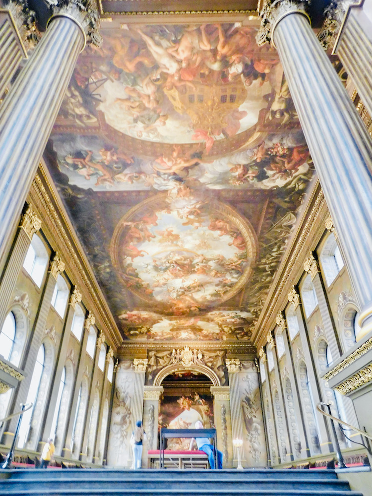 The elaborate painted hallin greenwich has been called england's sistine chapel.