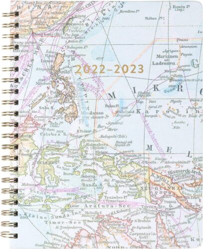 Buy Your Middle Schooler A School-Year Planner Like This Onen With A World Map, To Help Them Stay On Top Of Things All Year.