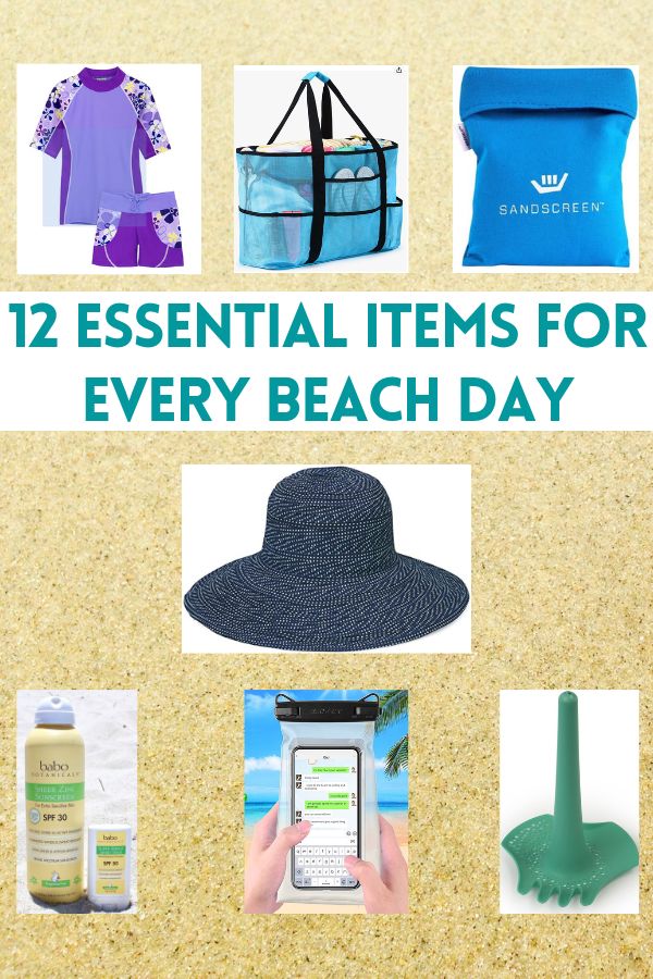 Here Is The Perfect Tote Bag For The Beach, Plus 11 Items Every Mom Will Want To Keep Her Kids Sun-Safe And Having Fun All Day.