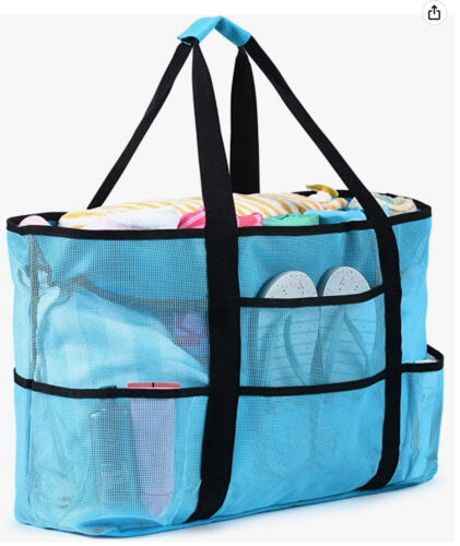 Print This Packing List Of 13 Family Beach Day Essentials Mesh Beach Bag Jpg