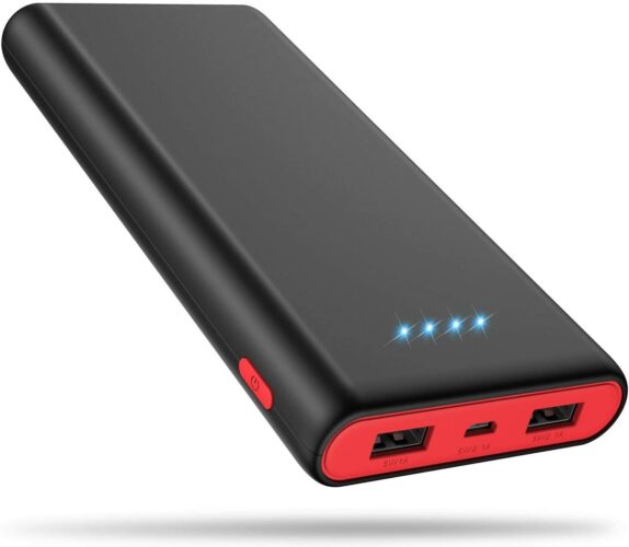 a good portable charge, is light, can be used multiple times over and can charge more than one device at a time. the ekrist charger does all that without weighing a lot. 