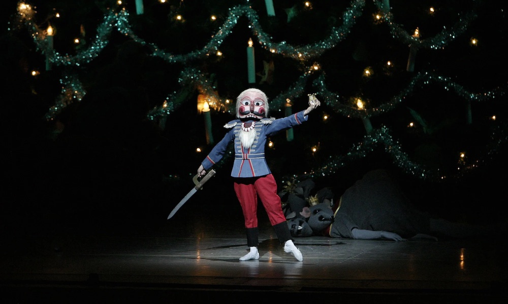 The nutcracker at the nyc's nutcracker ballet has a splendid costume and is a can't miss in nyc at christmastime.