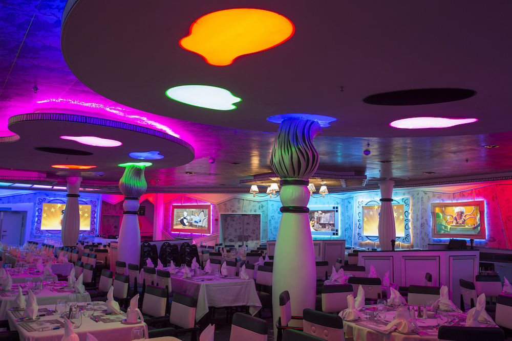 The animators palate dining room on the dream is inspired by the imagineers who create disney animation