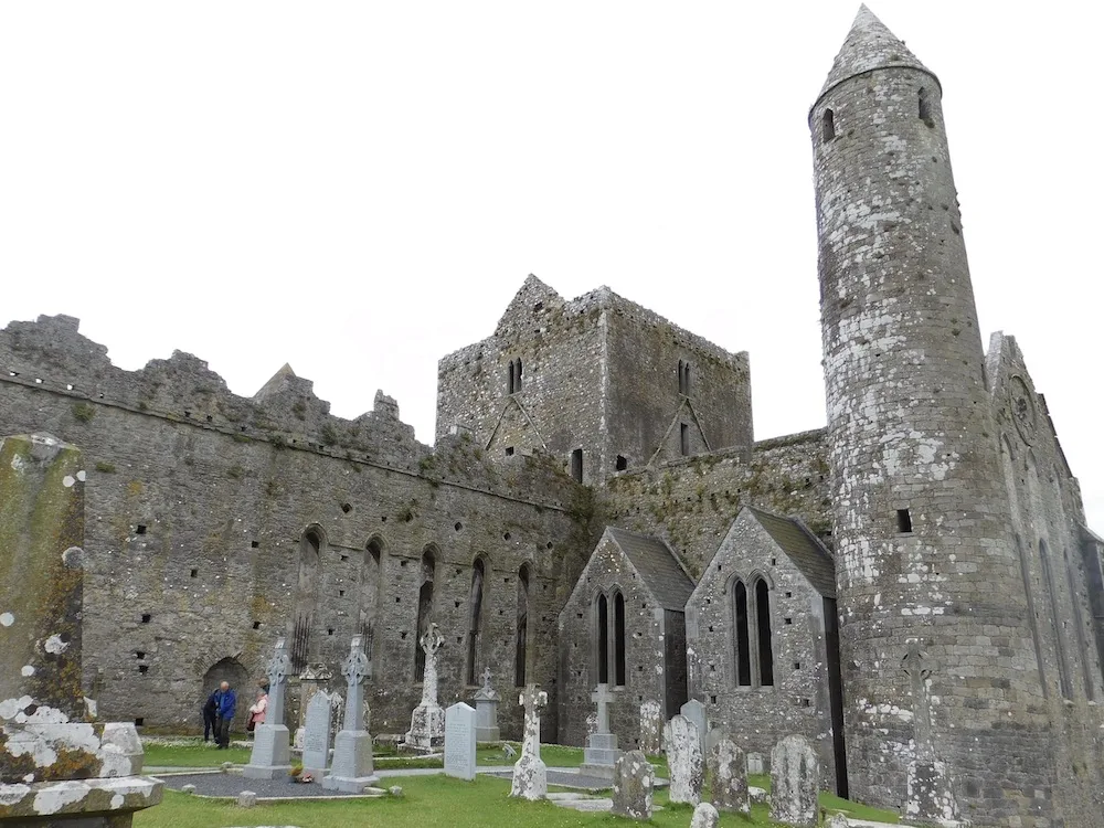 the ancient rock of cashel is a popular tourist destinations that teens like to wander around.