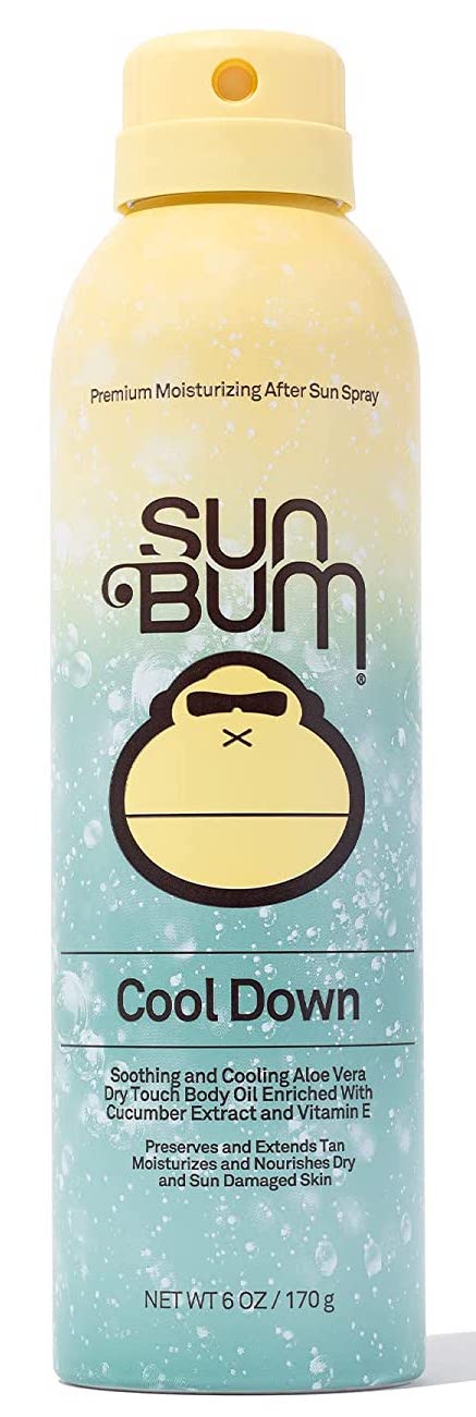 Sun bum cool-down spray is handy for those rare sun and wind burns.