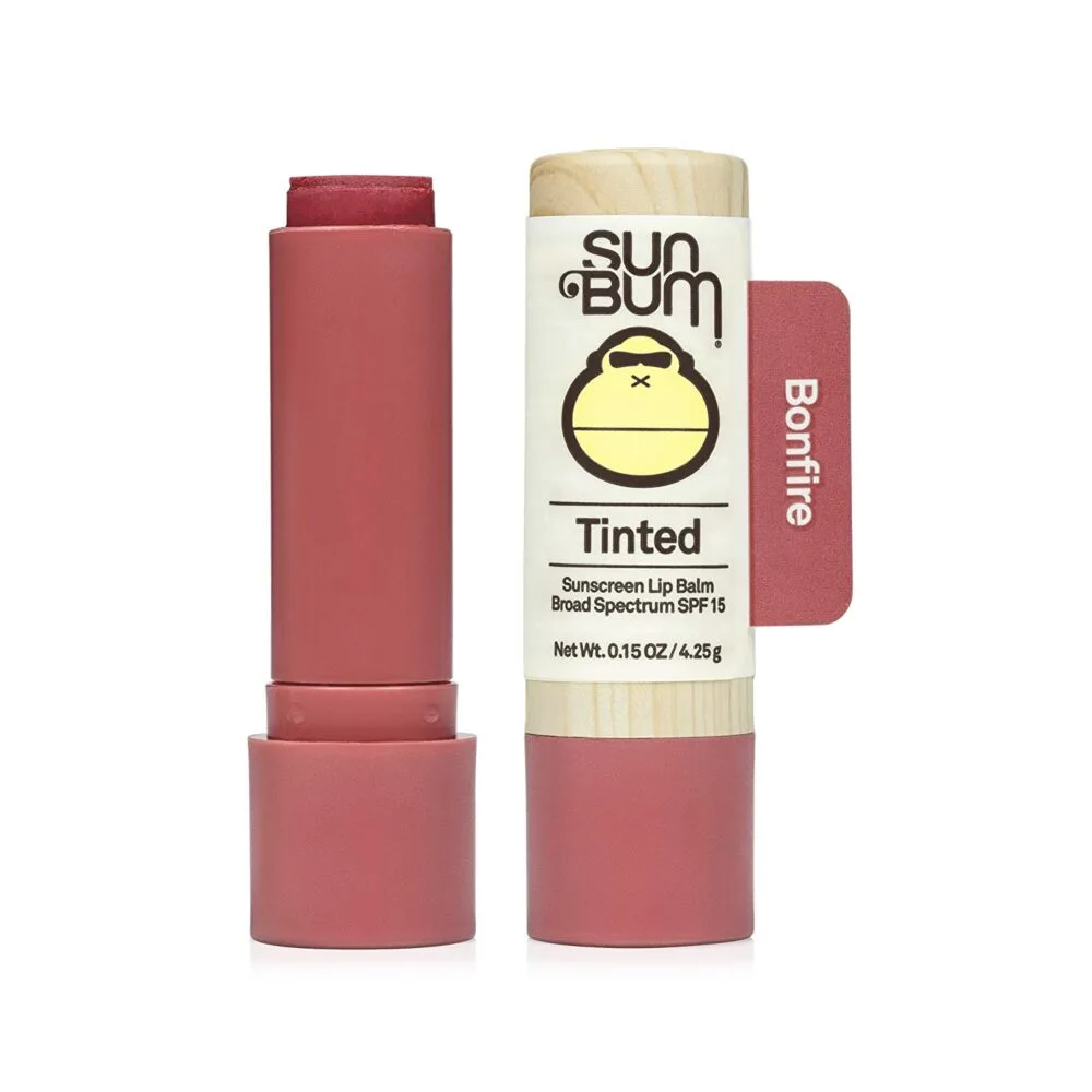 sub bum tinted lip balm has 4 colors and and a 15 spf