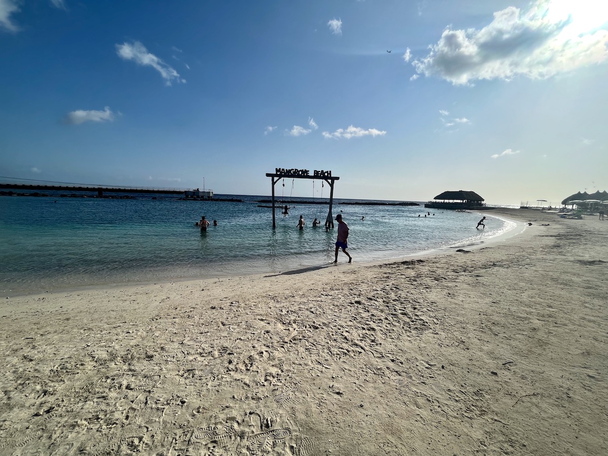 5 Ways Hilton's Curacao All-Inclusive Resort Wowed My Family: The white sand beach and blue water at Mangrove Beach Corendon all-inclusive resort in Curacao