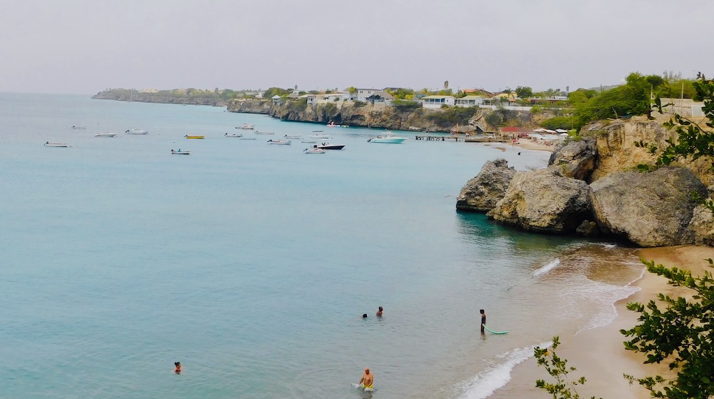 Playa piskado and playa forti offer calm bays for swimming and snorkeling in curacao.