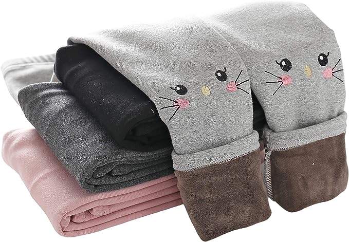 cat fleece leggings