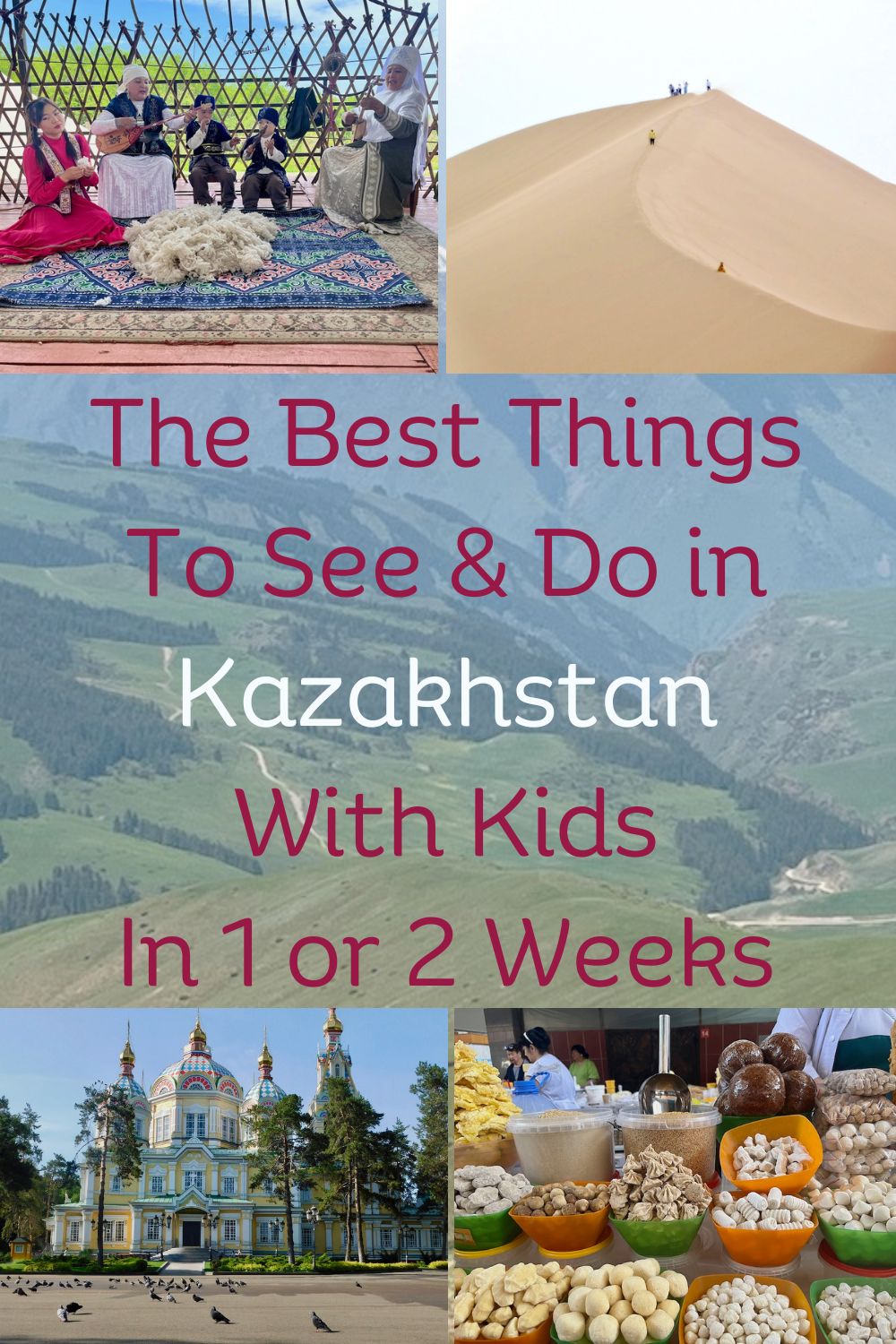 Kazahstan has a lot of culture, food and nature that you can easily explore with kids in 1 or 2 weeks. Here is an itinerary of some of the best things to do and see in and around almaty.