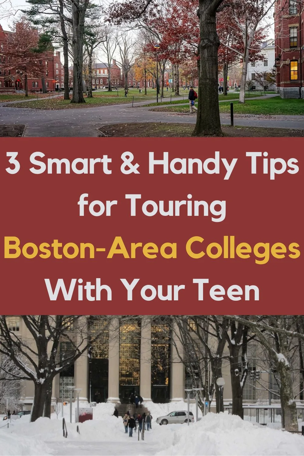 boston is a great first place to go on college tours with your teen. i tell you where to stay, how to get around and where to break for coffee along the way.