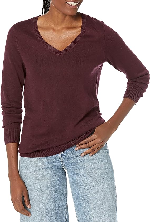 A this v-neck sweater is essentially the winter t-shirt. Find one you like and buy it in several colors.