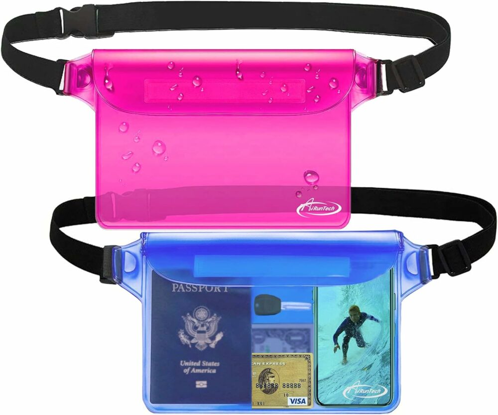 Gift tech gifts this year, and a way to keep them safe, like these dry bags that hold more than one phone.