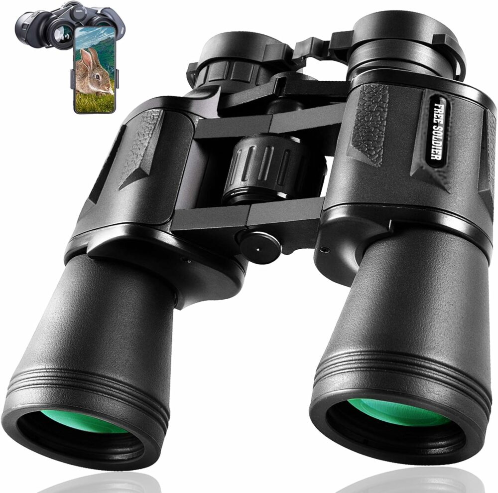these binoculars count as one of the bet tech gifts for travelers because they work with your cell phone to give it a telephoto lens.