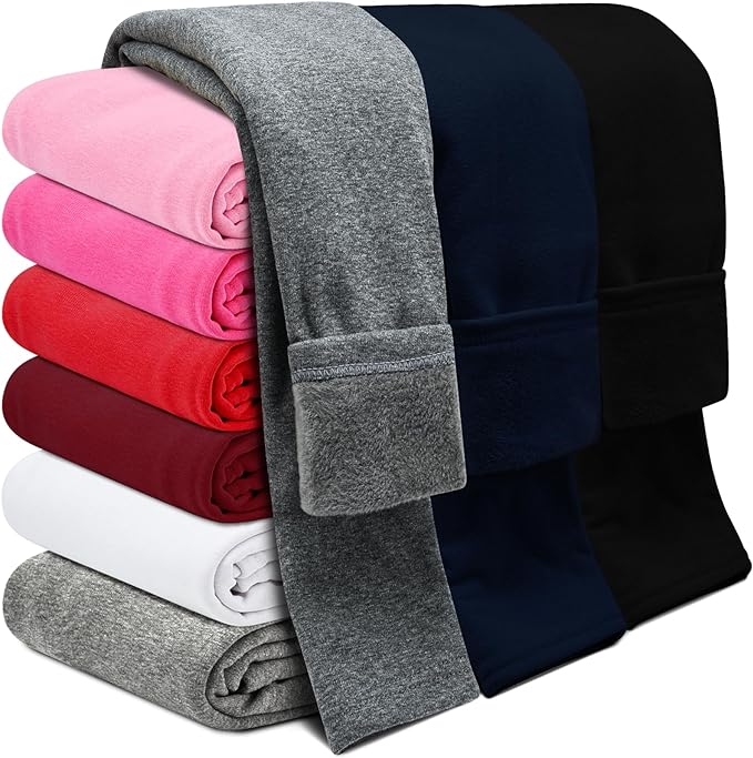 Fleece leggings are soft and comfortable, the sort of warm winter clothes kids love.