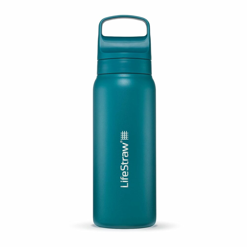 The best tech gifts for travelers can be those that keep you healthy, like lifestraw's filtering water bottle.