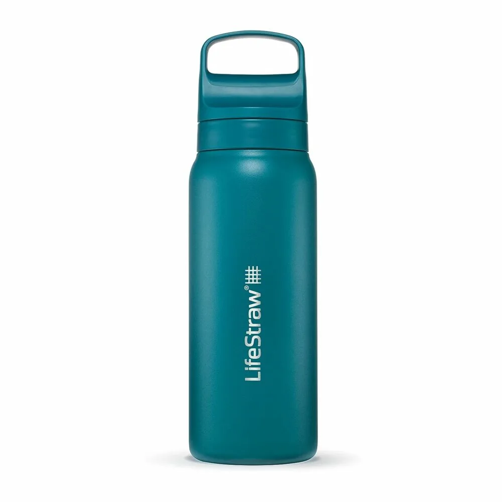 the best tech gifts for travelers can be those that keep you healthy, like lifestraw's filtering water bottle. 