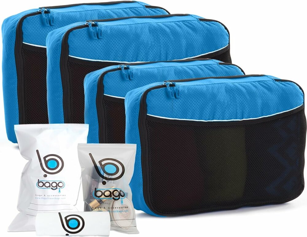 Packing cubes help you stay organized no matter what size bag you've packed.