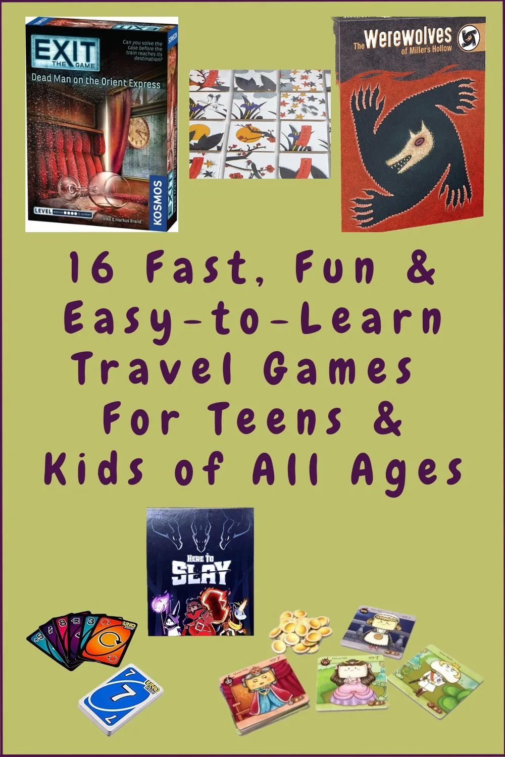 from classic card games and board games to innovative strategy games, here are 16 awesome games that travel, with picks for kids of every age. 
