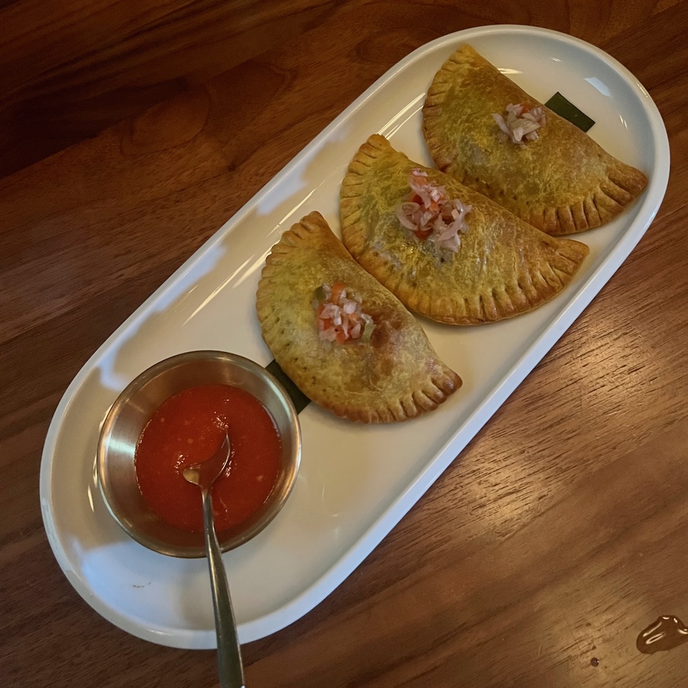 The tiny, spicy beef patties at miss licklemore is a good dish to indulge in on a kid-free getaway.