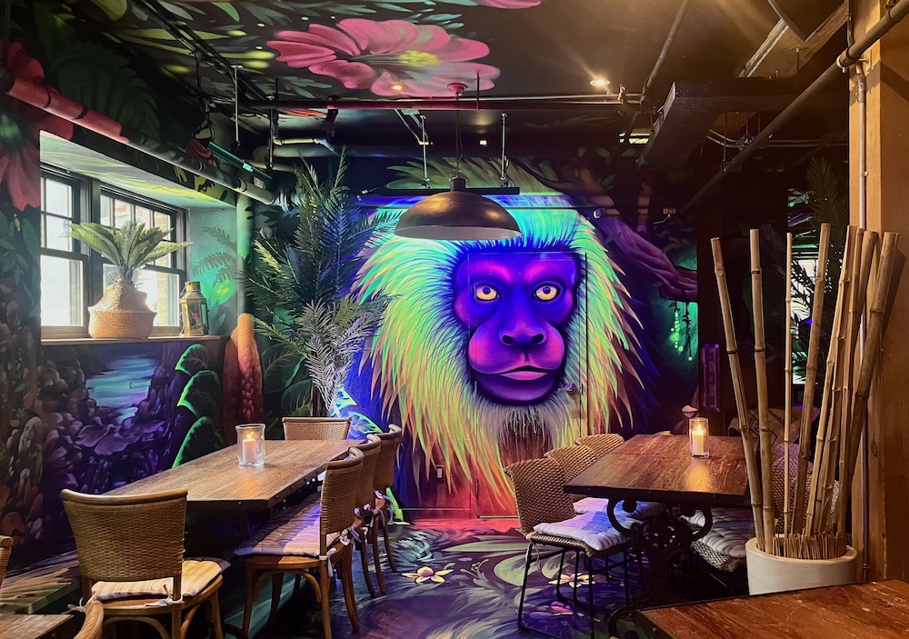 Selva's neon tiki hut decor is enough of a reason to visit this toronto restaurant.