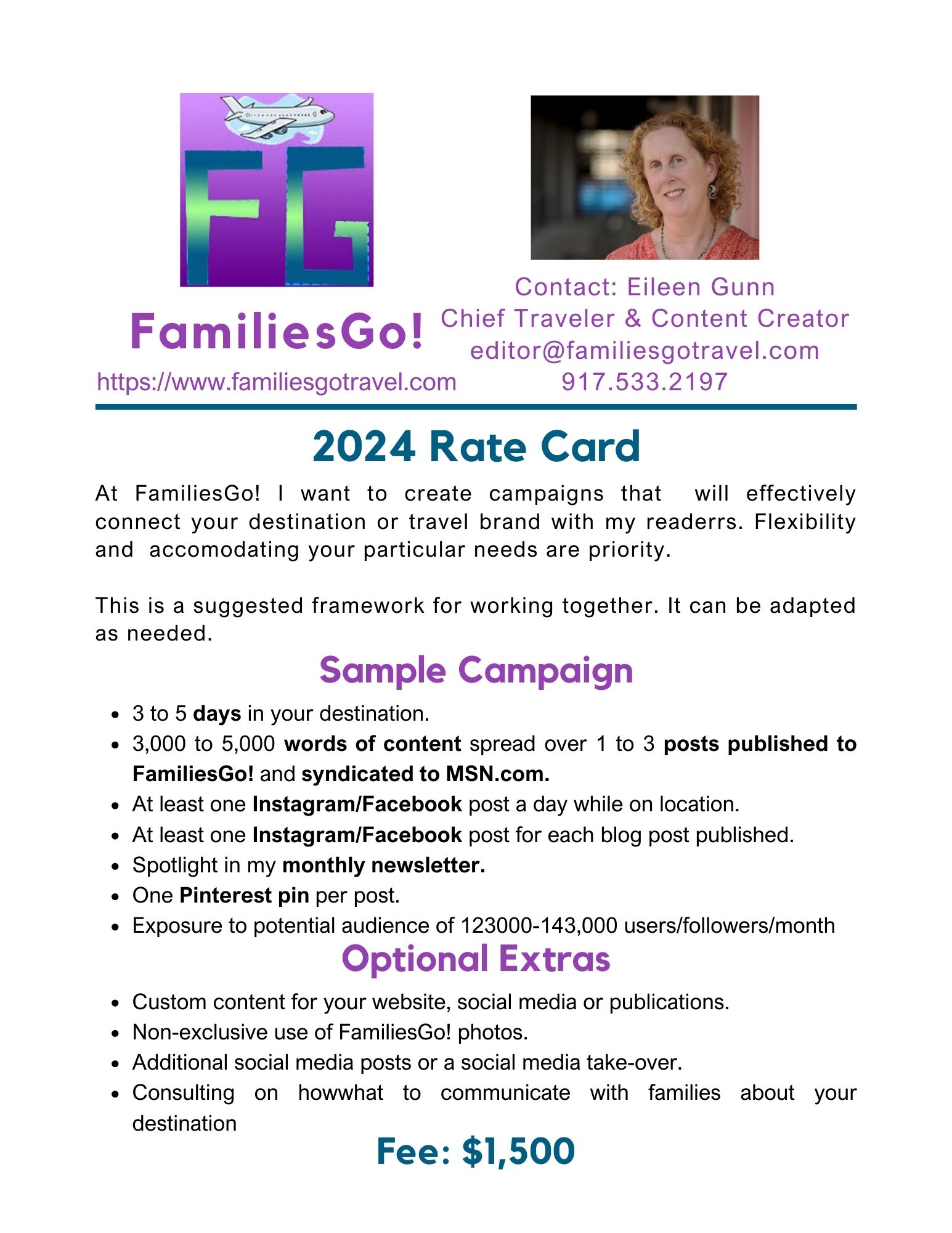 Familiesgo rate card 2024
