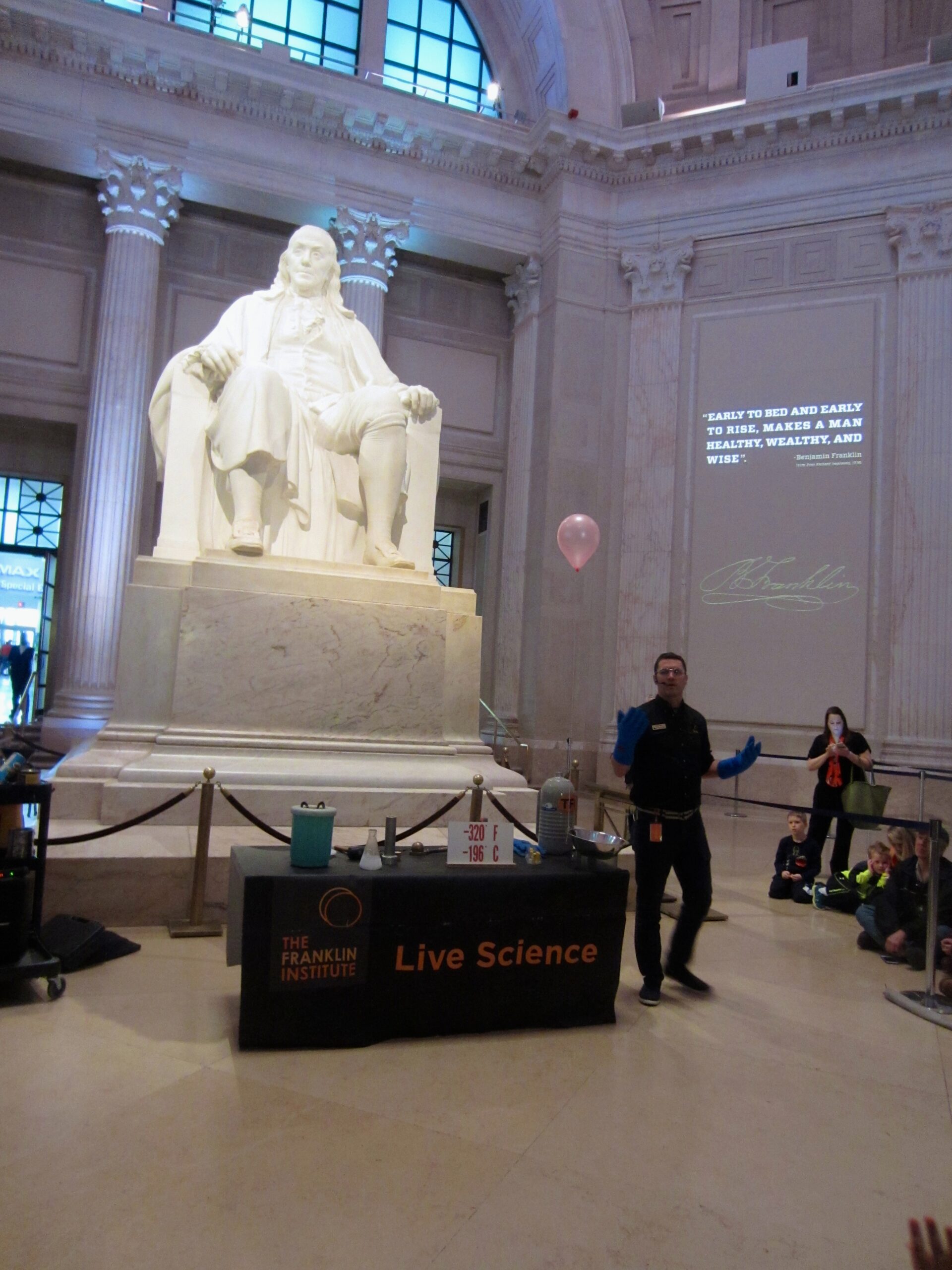 The franklin institute in philadelphia is one of the many activities that attract families to philadelphia over and over again.