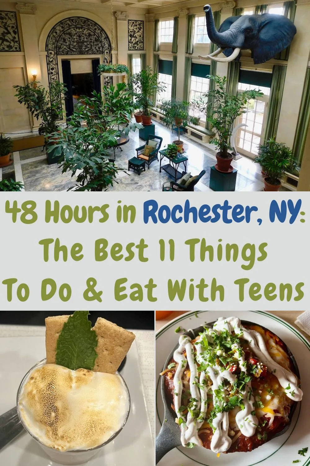 rochester, ny punches above its weight in terms of hotels, restaurants and things to do with teens. here's a plan for your weekend getaway. 